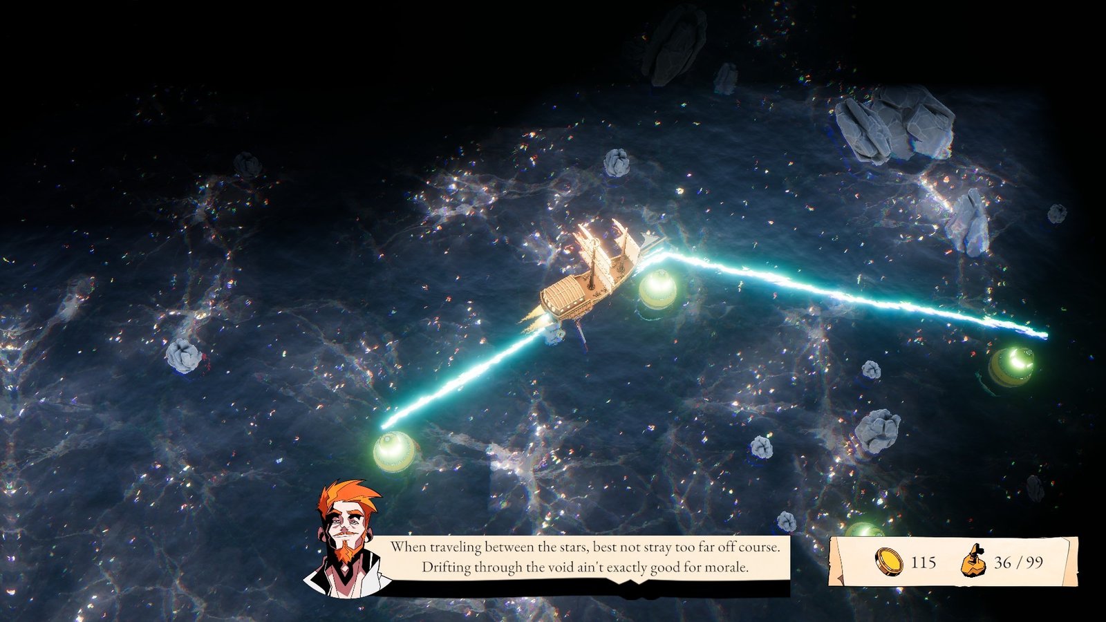 Brick et langue de bois dans Void Sails - Game Side Story